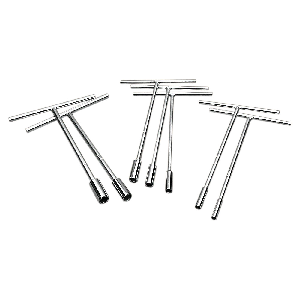 Individual Metric Socket T-Handle — 13 mm, 222.3 mm (8-3/4"), nickel pewter