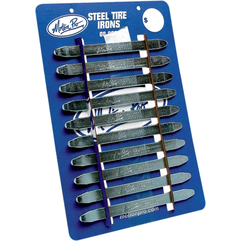 8-1/2" Tire Irons Card of 10 — 21.5 cm (8-1/2"), 10 Pack, Gray