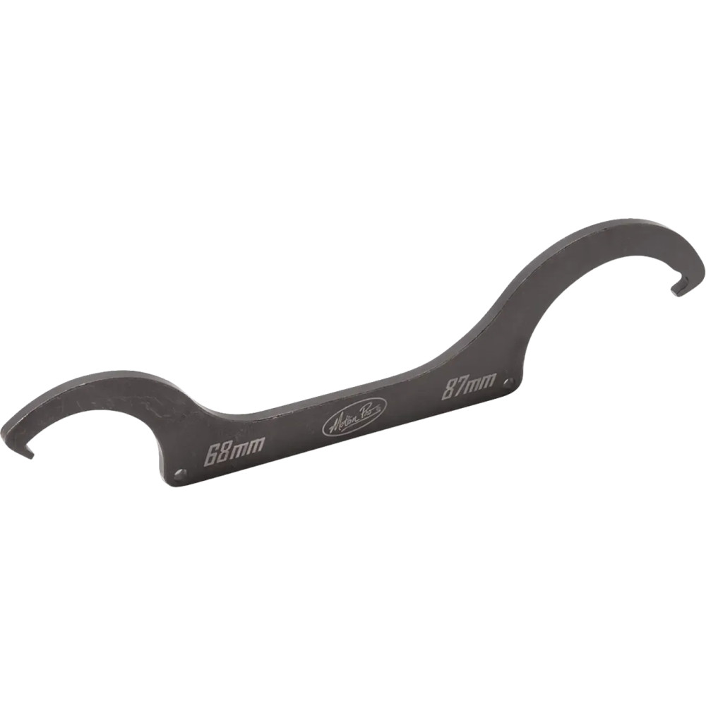 Shock Collar Spanner Wrench — 68 mm & 87 mm OD, 8 mm notch, Black