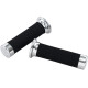 Agarres Cruiser 860 — 22 mm (7/8"), Negro, Cromado