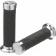 862 Puños Cruiser — 22 mm (7/8\"), 14 cm (5-1/2\"), negro, acabado cromado