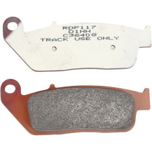 RDP X-Race Titanium Sintered Brake Pads — 102 mm length, 39 mm width, 8.2 mm thickness