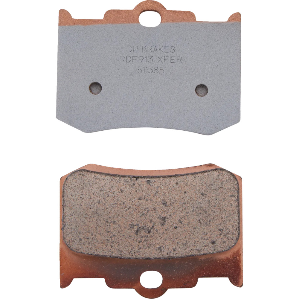 RDP X-Race Titanium Sintered Brake Pads — 10.5 mm thickness, 69.4 mm length, 48.8 mm width