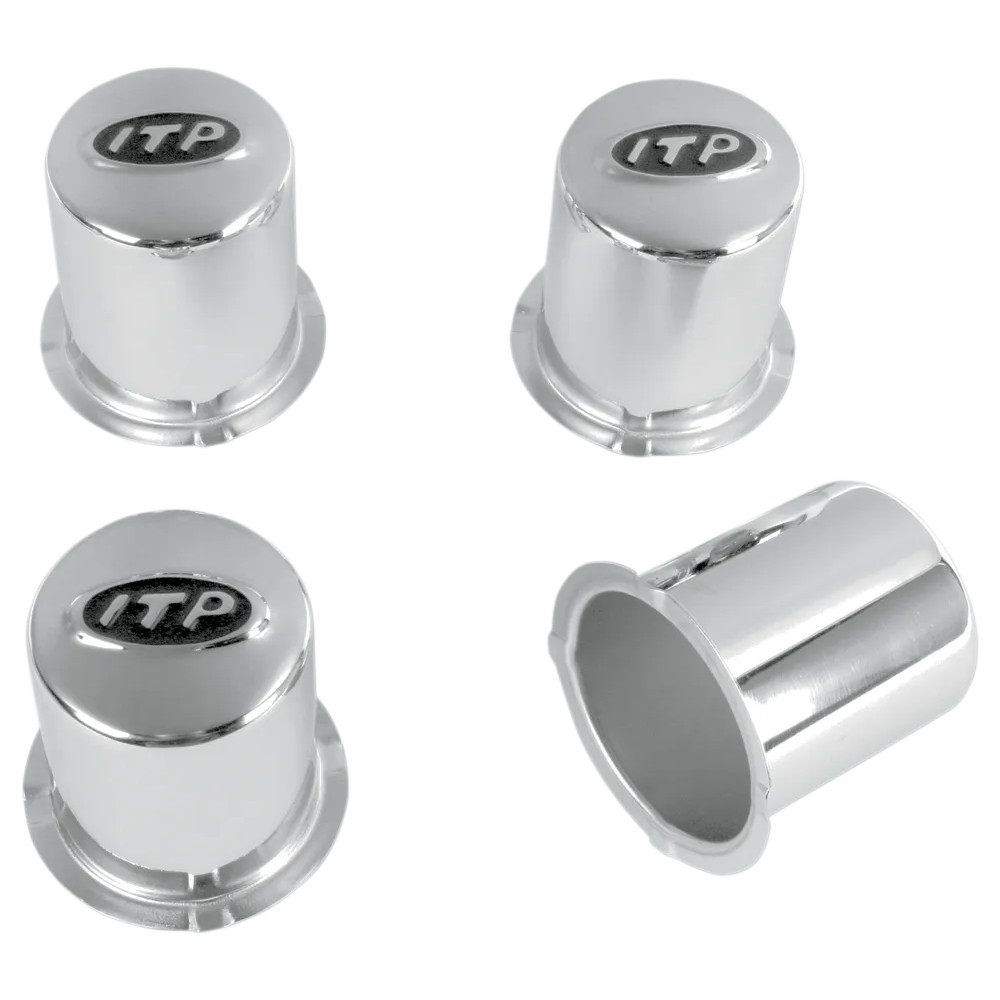 Replacement C-Series Type 6 Wheel Center Cap — 4/4 bolt pattern, 4 Pack, Chrome