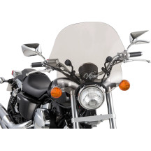 SS-10 Viper Windshield — Handlebar mount, 56.5 cm (22-1/4"), fits 25.4 mm (1") & 22 mm (7/8"), Smoke