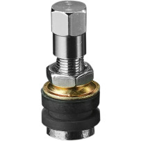 Metal Valve Stem — Straight, 8.3–8.6 mm (0.327"–0.339"), Chrome