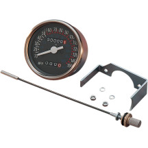 3-1/8" Dash Mount 150 MPH Speedometer — 3-1/8" diameter, Black