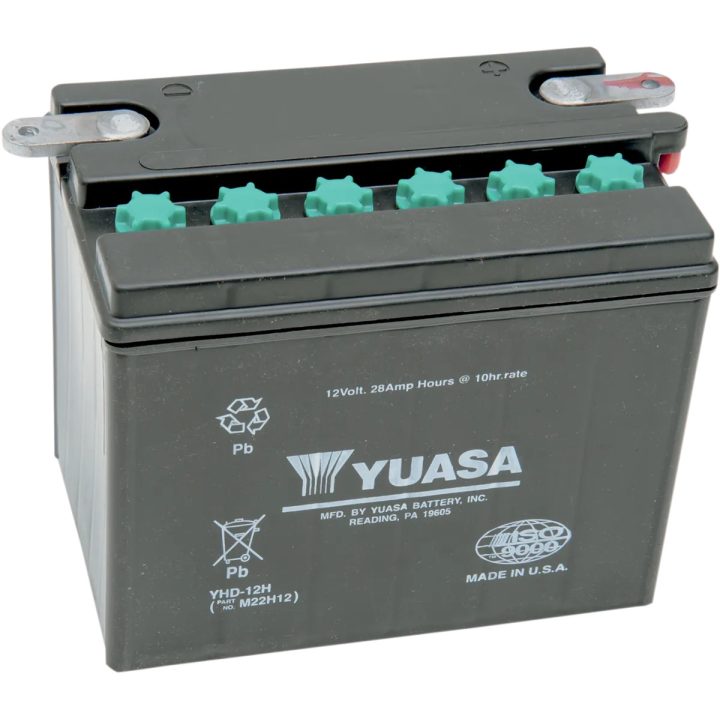 Conventional Battery — 12V, 28Ah, 200A CCA, Negative terminal right