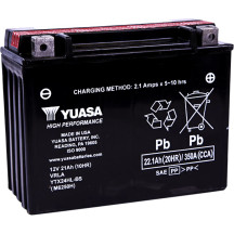High Performance AGM Maintenance-Free Battery — 12V, 21Ah, CCA 350A, left-front negative terminal