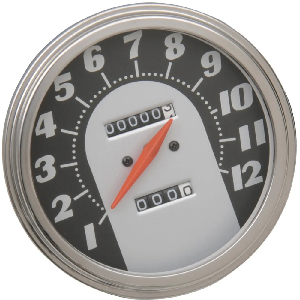 5" FL-Style 2:1 Speedometer — 5" outside diameter, 12 mm threaded connector, '62-'67 Style