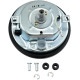 Velocímetro 5" FL-Style 2240:60 con interruptor reed — 5" de diámetro, cara negra, carcasa pulida, rosca 12 mm, compatible con s