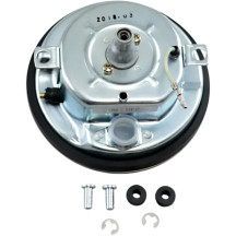 Velocímetro 5" FL-Style 2240:60 con interruptor de lengüeta — rosca 12 mm, encaja en tablero OEM fundido, acabado pulido