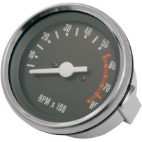 Original-Style Tachometer — 2-3/4" diameter, 0–8,000 rpm, Black