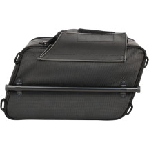 Road Trip Saddlebag — 9.5 L per side, 33×21.5×13.34 cm, Black, fits Harley Softail and Dyna