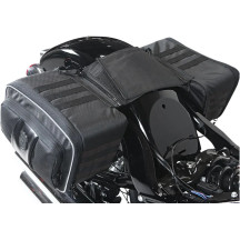 Road Trip Saddlebag — 9.5 L per side, 33×21.5×13.34 cm, Black, fits Harley Softail and Dyna
