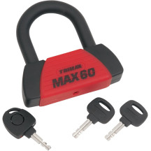 Max60 U-Lock — 9/16" (14.3 mm) hardened steel shackle, black