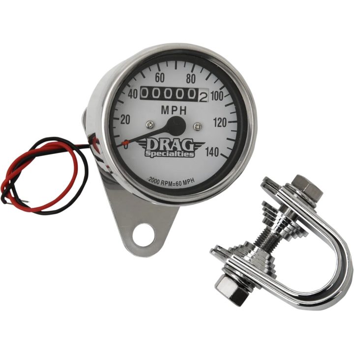 Mini velocímetro — 61 mm, Cromo