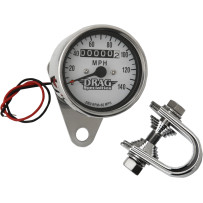 Mini Speedometer — 61 mm, white face
