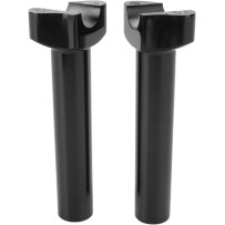 Forged Aluminum Handlebar Risers — 1 in clamp, 6.5 in rise, 1/2-13 thread