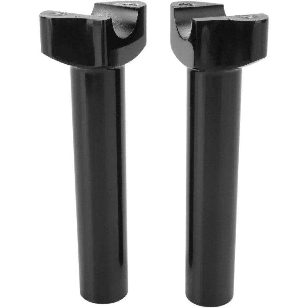 Forged Aluminum Handlebar Risers — 1 in clamp, 6.5 in rise, 1/2-13 thread