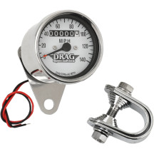 Mini Speedometer — 61 mm, White