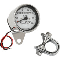 Mini Speedometer — 61 mm, White