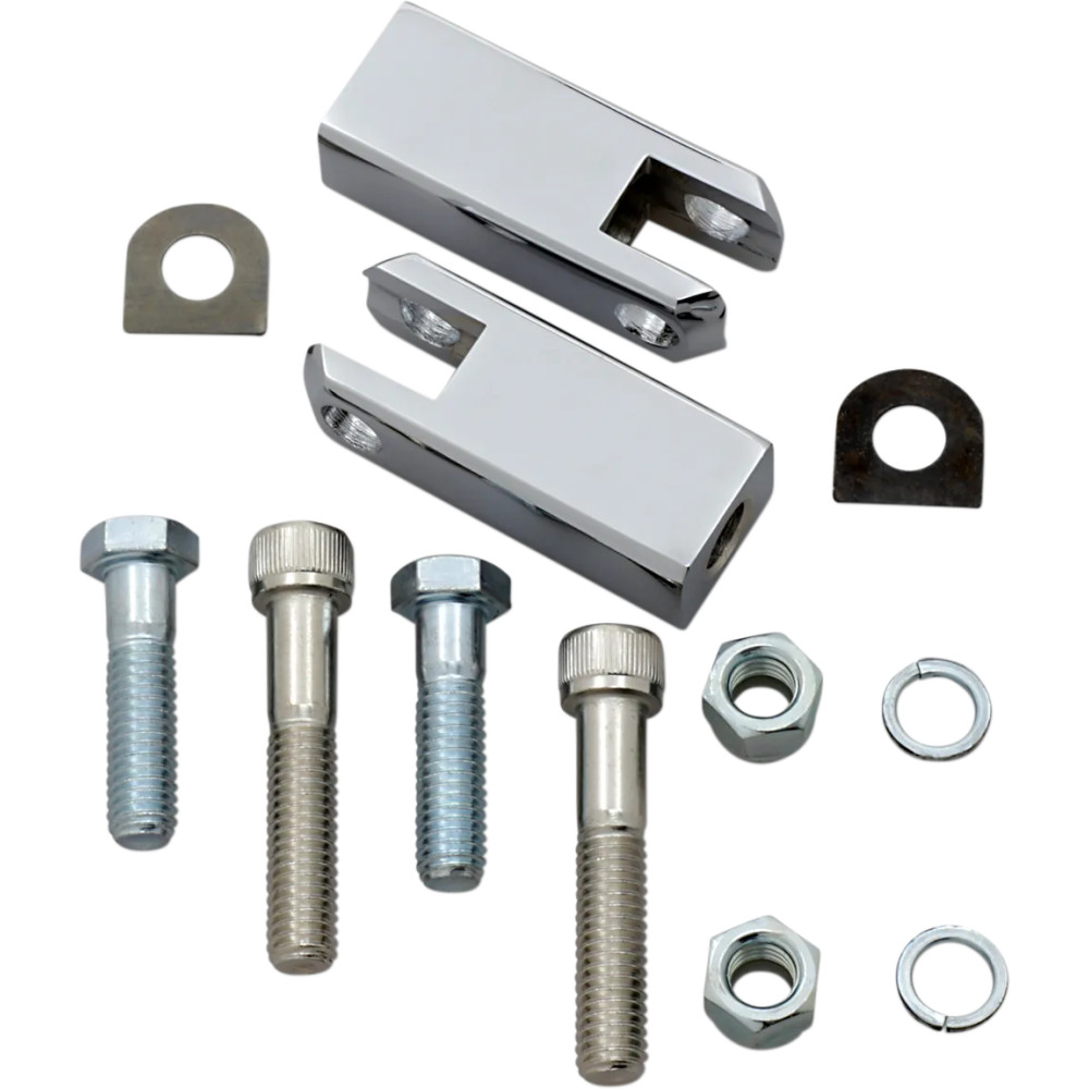 Passenger Foot Peg Mount Kit — Chrome, Left and Right, Bolt-On