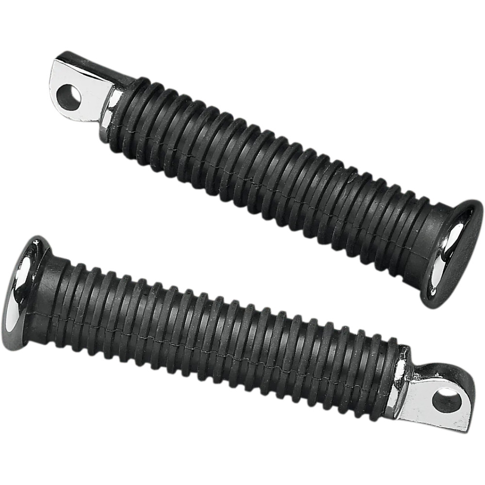 Rubber Vibration-Absorbing Passenger Foot Pegs — 12.5 cm (5"), bolt-on