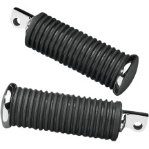 Rubber Vibration-Absorbing Passenger Foot Pegs — Small, 10 cm (4"), Bolt-on