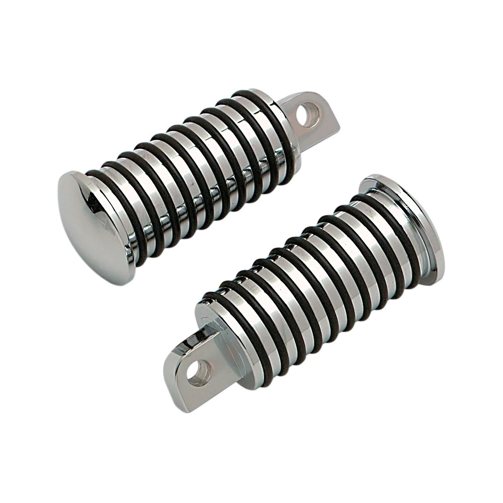 Sundance® Foot Pegs — Large, straight, bolt-on, chrome