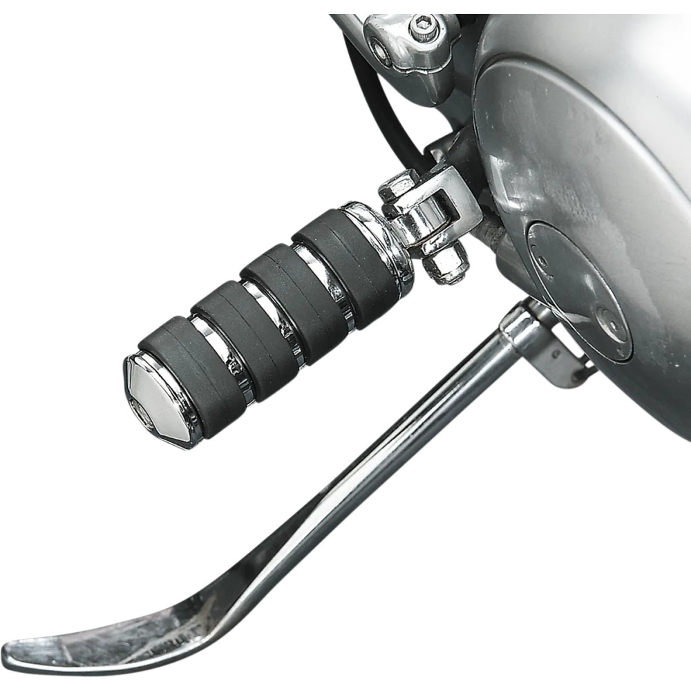 Soft-Ride Foot Pegs — Large, Driver, Bolt-On, Polished Chrome
