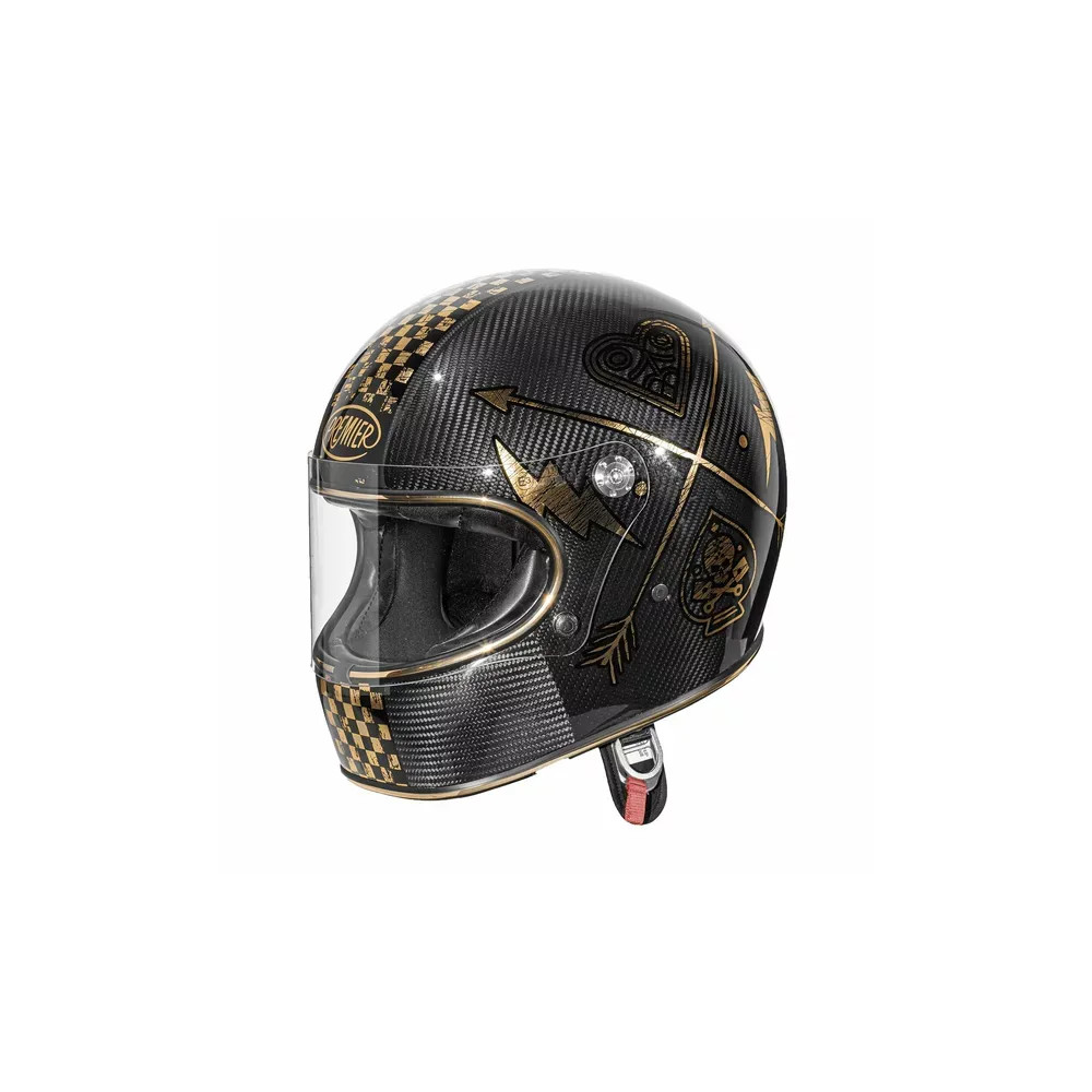 Casco Trophy Carbon — Talla M, Negro, acabado brillante