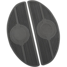Floorboards For FL and FLST-Panhead — Driver, Pair, Black, Chrome