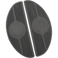 Floorboards For FL and FLST-Panhead — Driver, Pair, Black, Chrome