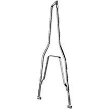 Round Sissy Bar for Hardtail Models — 381 mm (15"), fits rigid frames with 10" axle plate spacing, Chrome