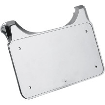 Billet License Plate Mount — 4" x 7", Chrome, Rear