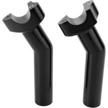 Forged Aluminum Handlebar Risers — 1" clamp, 14 cm (5-1/2") rise, Black