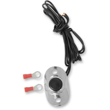 Interruptor de arranque y bocina — Negro, Cromo