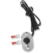 Interruptor de arranque y bocina — Negro, Cromo