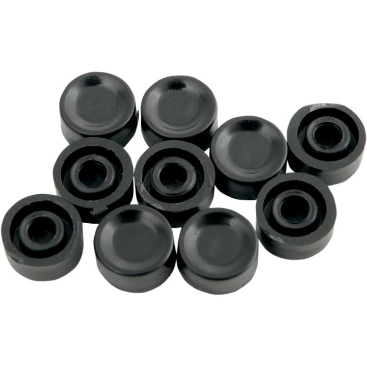 Tapas de botones para interruptor de manillar — 25.4 mm (1") diámetro de sujeción, pack de 10, negro