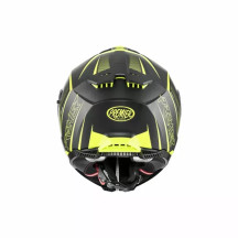 Typhoon FR Helmet — XL, Matte Black, Yellow
