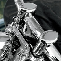 Big Buffalo 1-1/2" Springer Handlebar Riser Kit — 38 mm clamping, 38.1 mm rise, Chrome