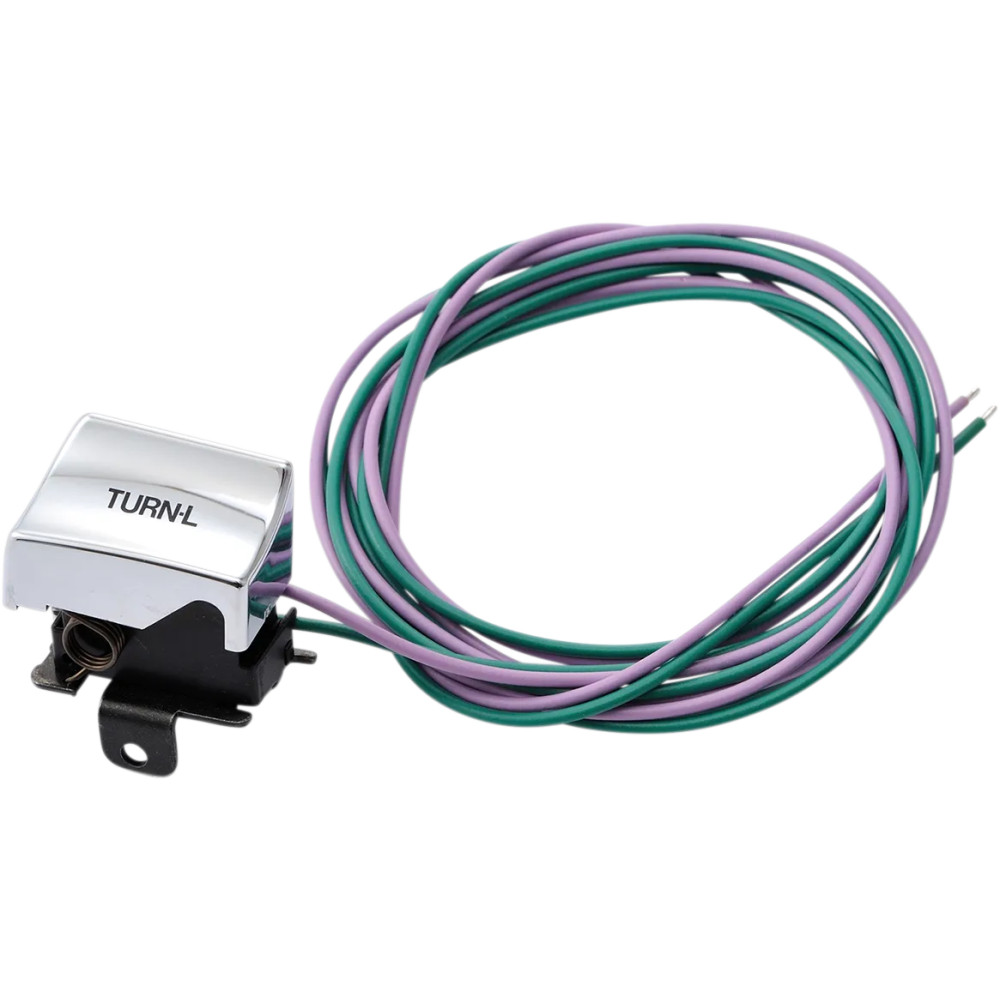 Handlebar Switch Kit — left mounting position, 1 button, chrome