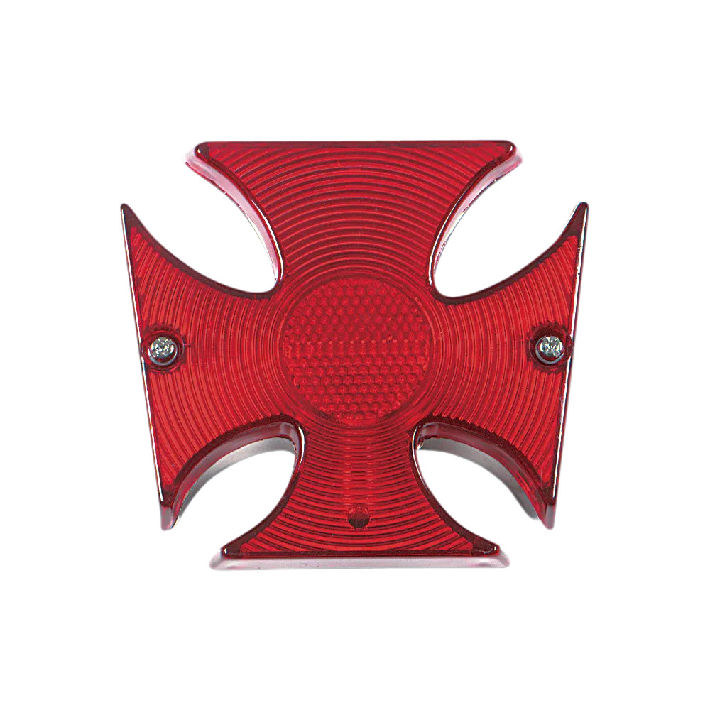 Maltese Taillight — 10 cm × 11 cm × 50.8 mm, red lens