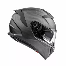 Casco Devil Carbon — talla M, gris, visera interna ahumada