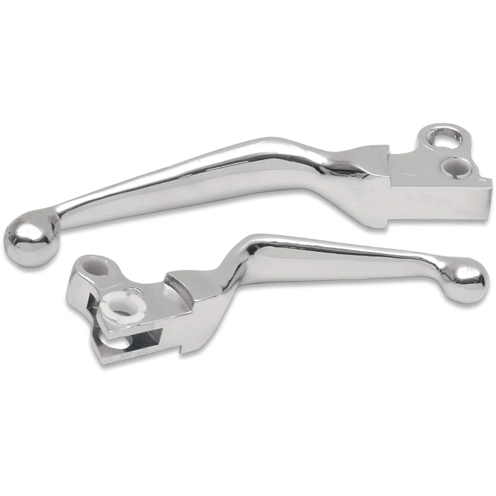 Wide Blade Lever Set — Hydraulic, Brake & Clutch, Chrome, Pair