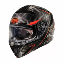 Devil Carbon ST2 Helmet — M, Gloss Black