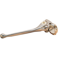 Lever Assembly with 7/16" Cable Opening — 7/16" bore, polished silver