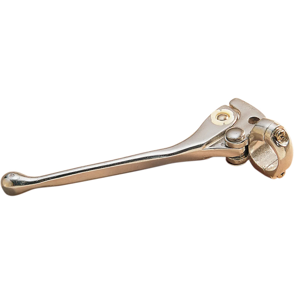 Lever Assembly with 7/16" Cable Opening — 7/16" bore, polished silver