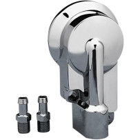 Custom Oil Filter Mount — Chrome